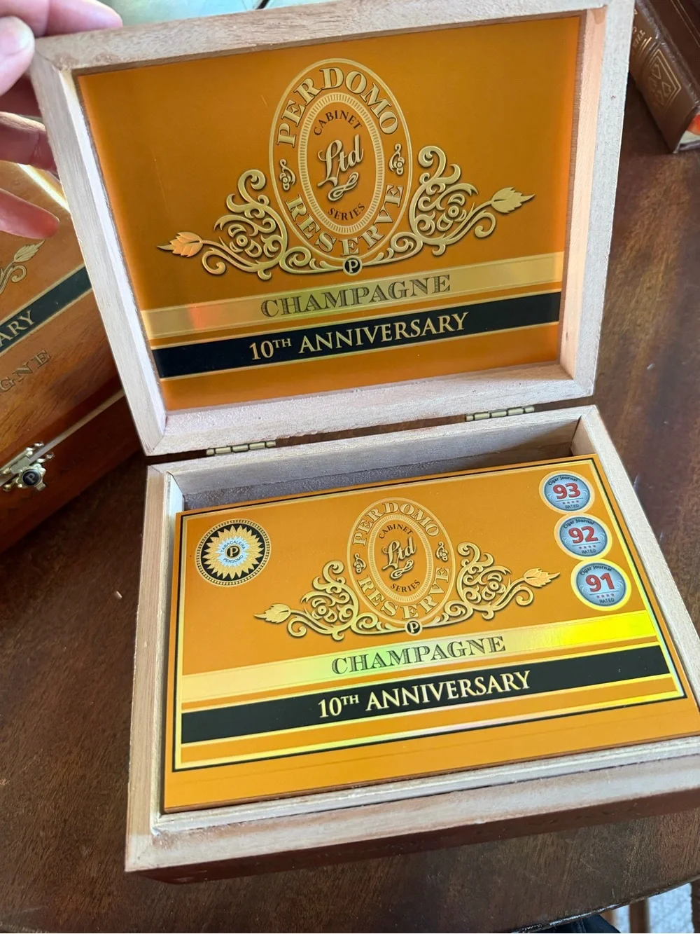 Cigar Boxes to up cycle  10th Anniversary Decorative Wood Boxes set of 2